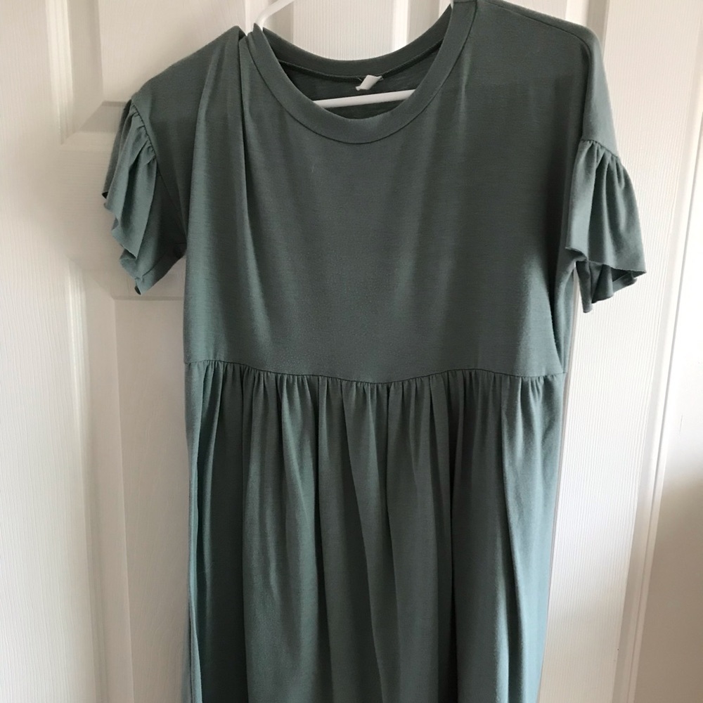 Sea foam green, Pink Blush maternity dress